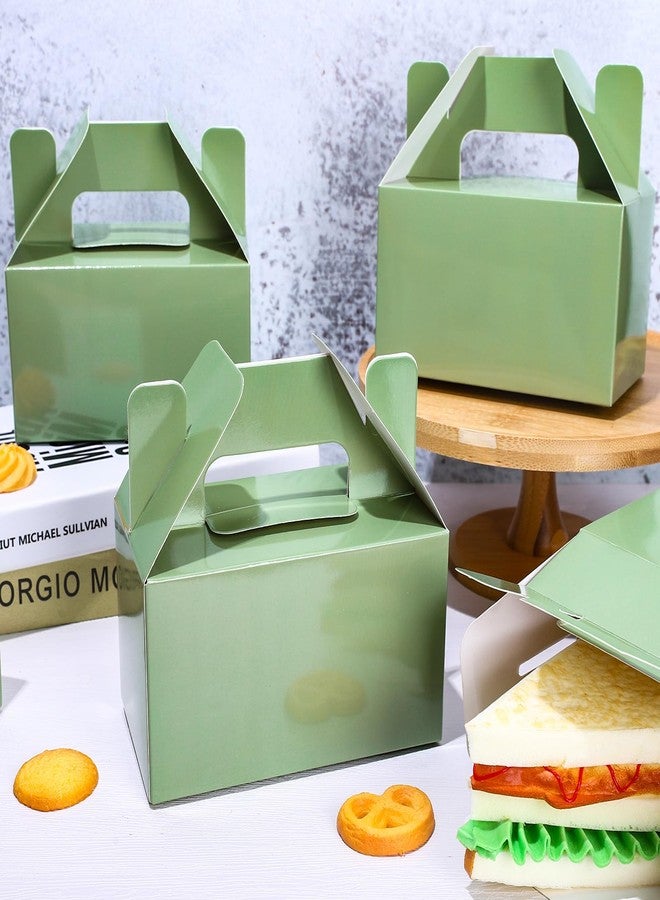 وولاين مجموعة علب هدايا ورقية من والين، 24 قطعة، بلون أخضر فاتح، مزودة بمقابض، بتصميم عصري أنيق، مثالية لحفلات أعياد الميلاد وحفلات استقبال المولود الجديد وحفلات عيد القديس باتريك. - Image 5